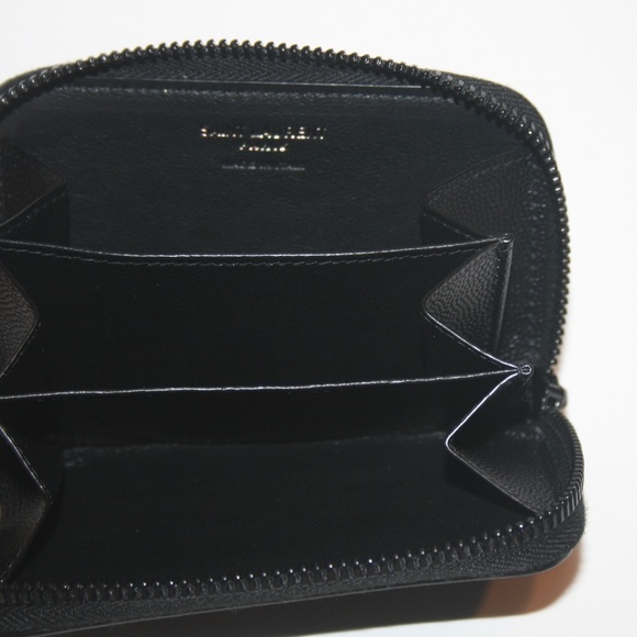 Saint Laurent Black Ysl Monogram Zip Around Wallet - Picture 3 of 5